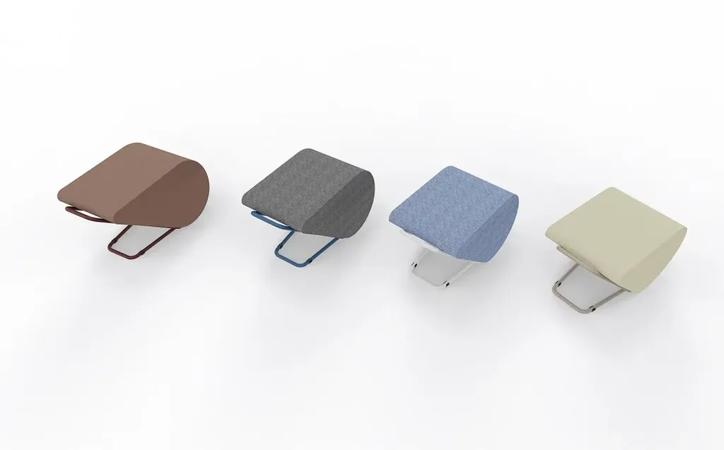 Pouf ILUX en feutre acoustique design modulable à Marseille et dans la région PACA pour espaces collaboratifs flexibles et environnements professionnels modernes