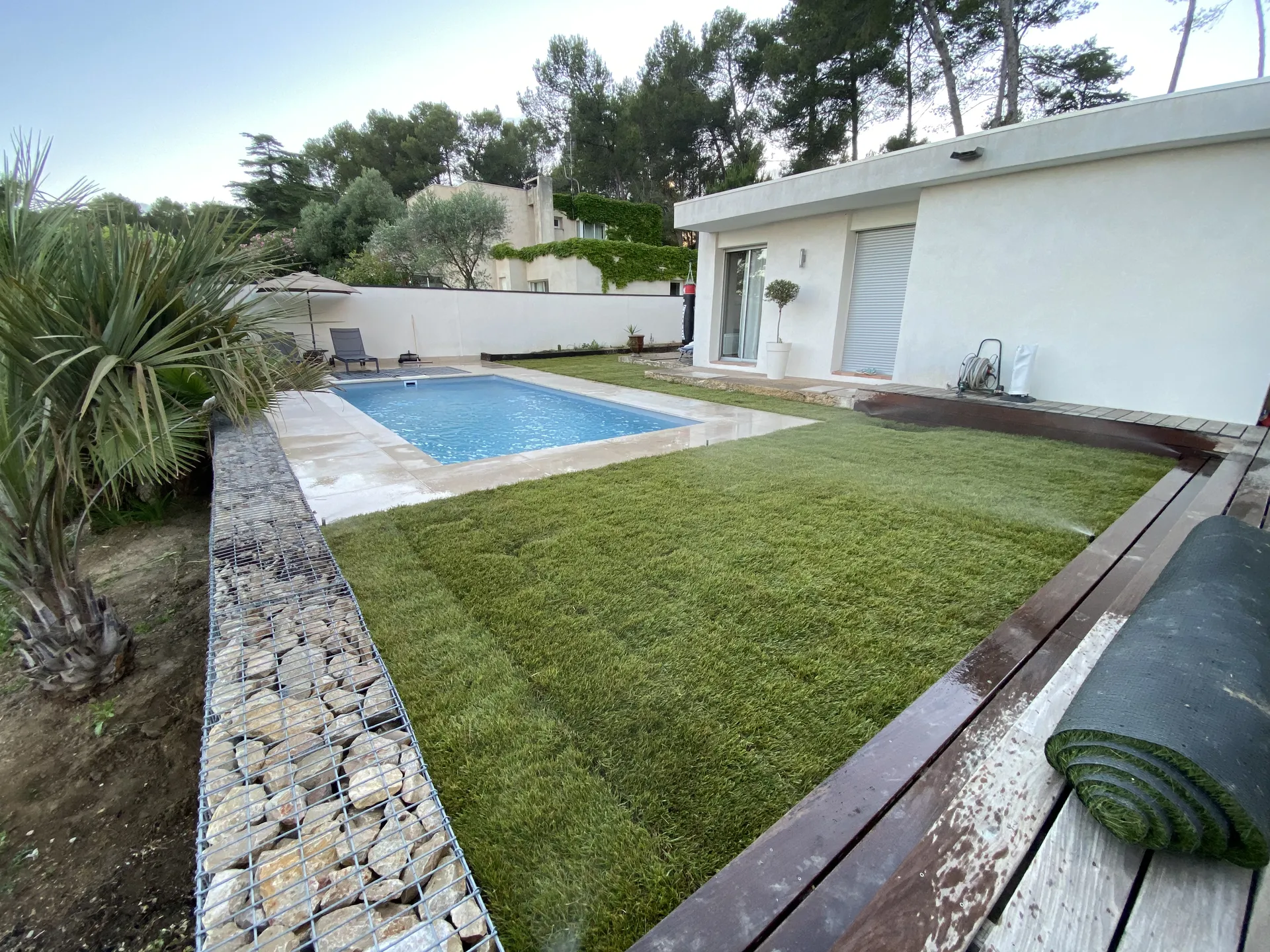 Gazon Naturels avec système arrosage automatique