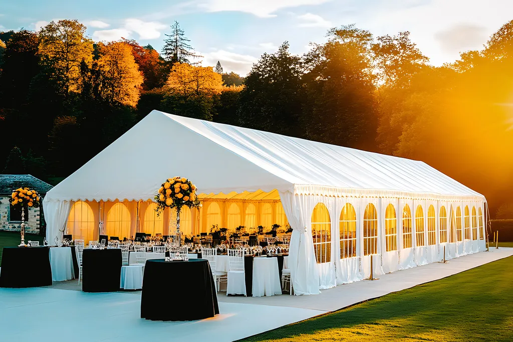 Location de chapiteaux, tentes de réception et mobiliers évènementiels au Puy-en-Velay et toute la région Haute-Loire avec Velay Réception