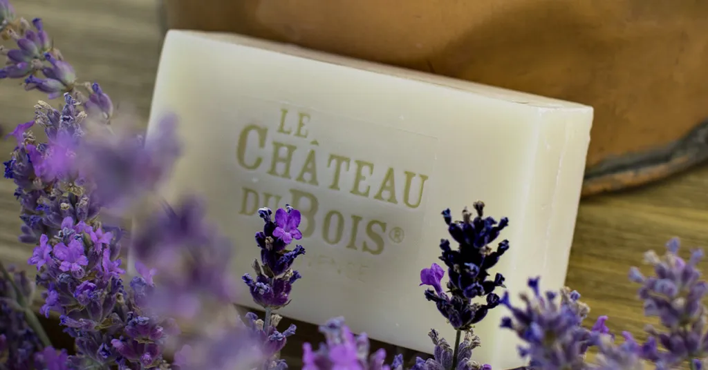 Savon traditionnel à la lavande fine AOP de Haute-Provence du Château du Bois