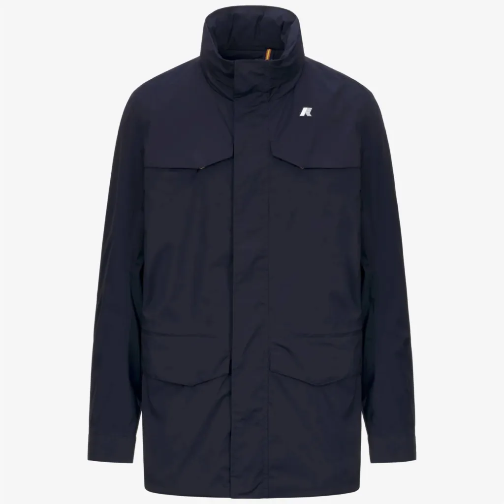 Veste courte Manuel Stretch Blue Depth Nylon Jersey K-Way – Urban Chic en Seine Maritime