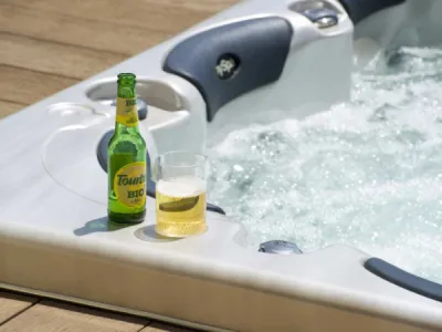 photos de spas en situation zoom sur boisson