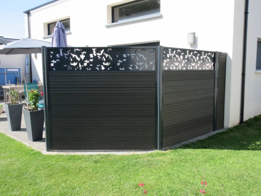 Protection de terrasse en clôture composite Le Havre 76