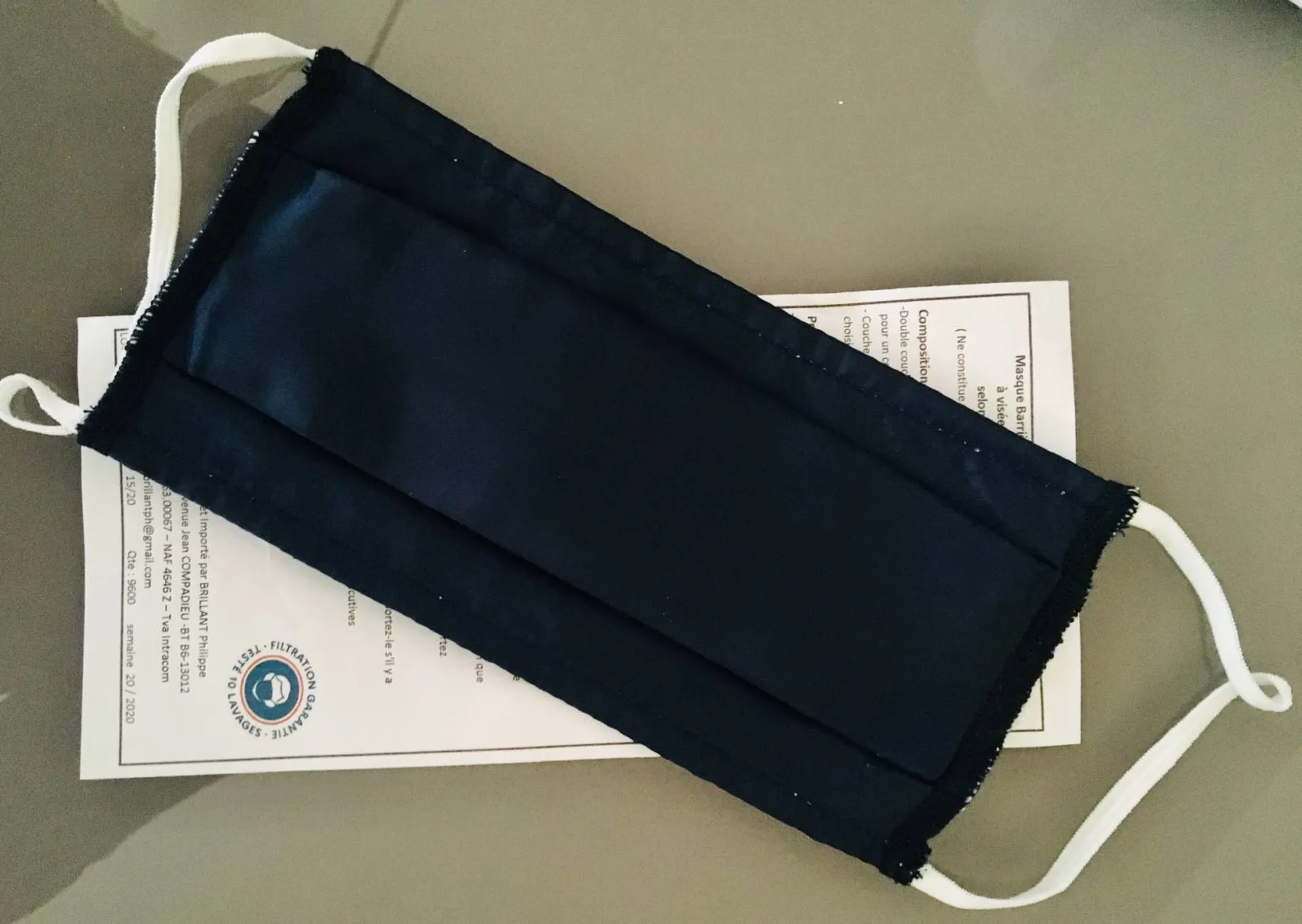 masques lavables réutilisables