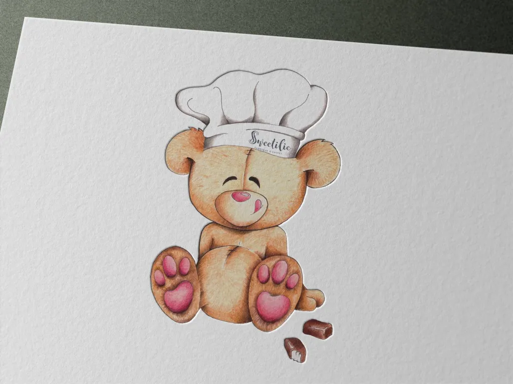 Création du logo Mon petit Eddy illustration, crayon de couleur