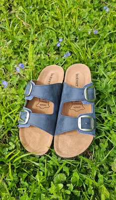 Sandales Isotoner à bride coloris bleu denim chez Evasion à Eu