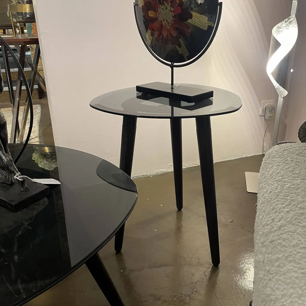 Table basse plateau verre