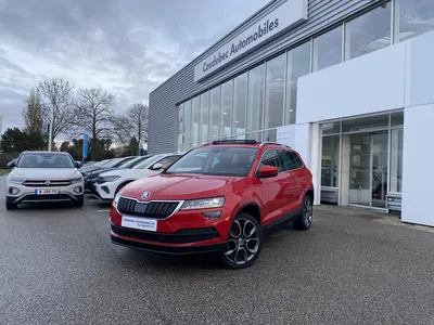 Skoda Karoq d'occasion à prix bas chez votre concessionnaire à La Frénaye, proche du Havre.