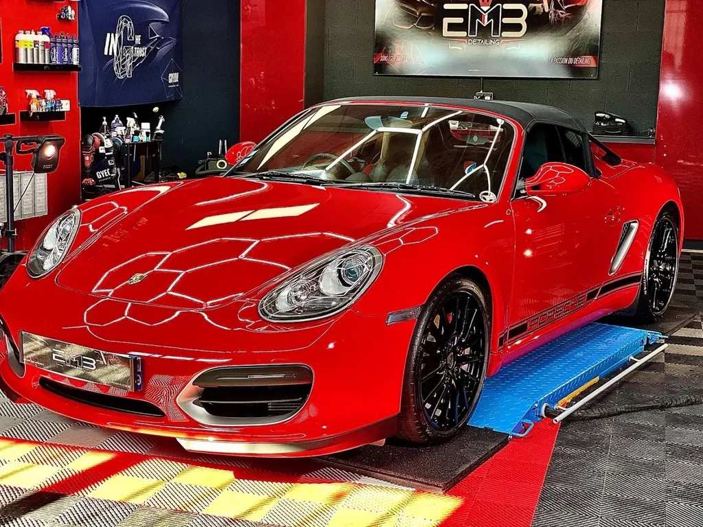Traitement céramique Porsche Boxster Spyder la tour de salvagny 