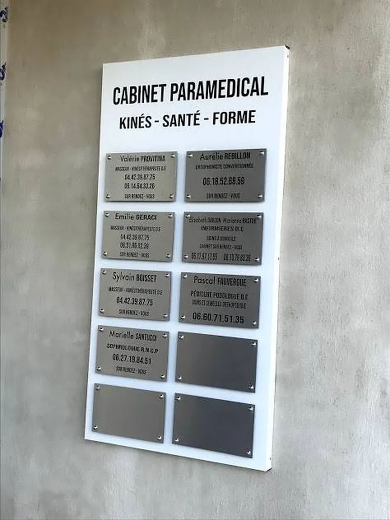 Plaque d'entrée cabinet médical