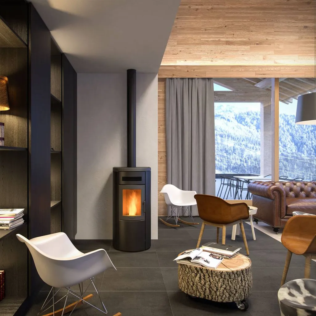 Magasin spécialisé en poêle à granulés Ravelli brasier autonettoyant convection fonte à Libourne prés de Beychac et Caillau