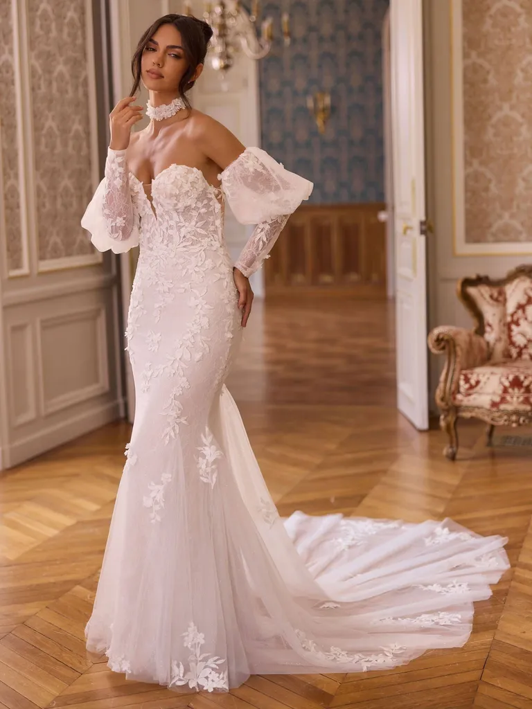 Robe de mariée sirène bustier à Marseille