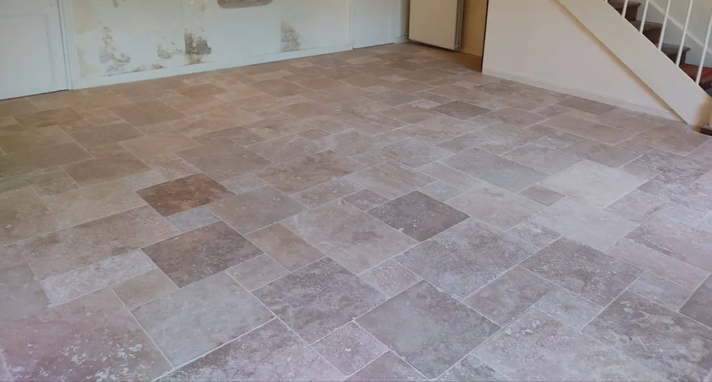 Poser du Travertin beige 1er choix en opus 4 formats sur Bordeaux Rive Droite