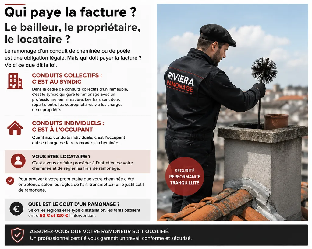 ???? Qui doit payer le ramonage ? Le propriétaire, le locataire ou le syndic ? C'est une question que l'on nous pose très régulièrement ! ???? La réponse dépend du type de logement et de votre situation.