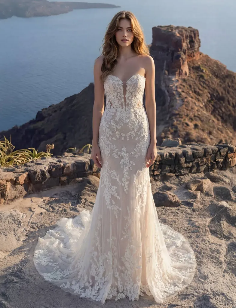 Robe de mariée sirène à Marseille 