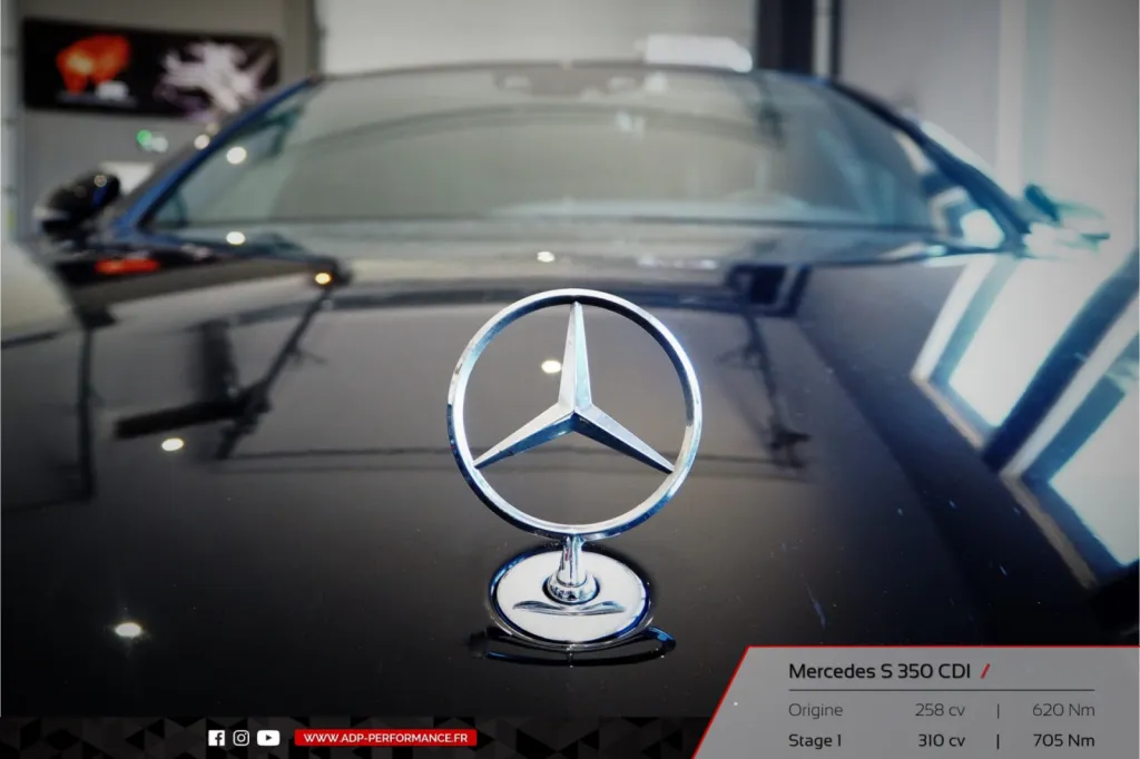 Reprogrammation moteur Aubagne - Mercedes Classe S 350 CDI 258cv - ADP Performance