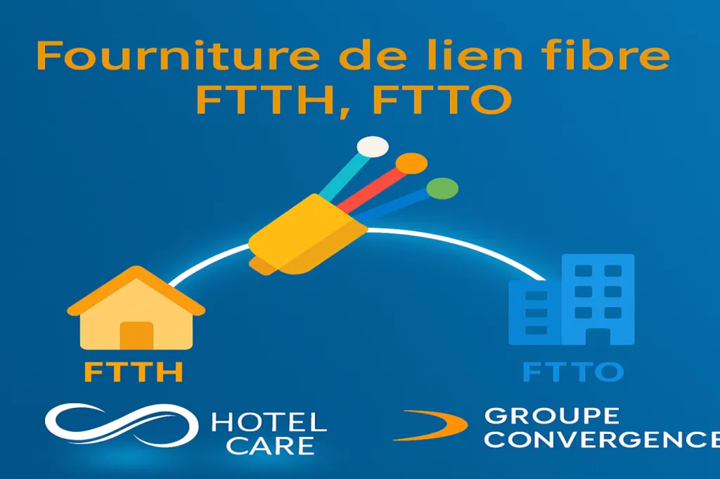 Fourniture de liens fibre FTTH et FTTO en tant qu'adherent du groupe convergence, premier opérateur alternatif Francais enregistré à l'Arcep