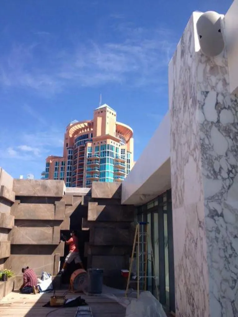 TADELAKT TERRE DU MONDE BLANC-PENTHOUSE APOGEE A MIAMI BEACH