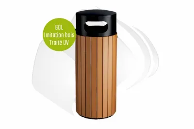 Corbeille à déchets 60L FLORA