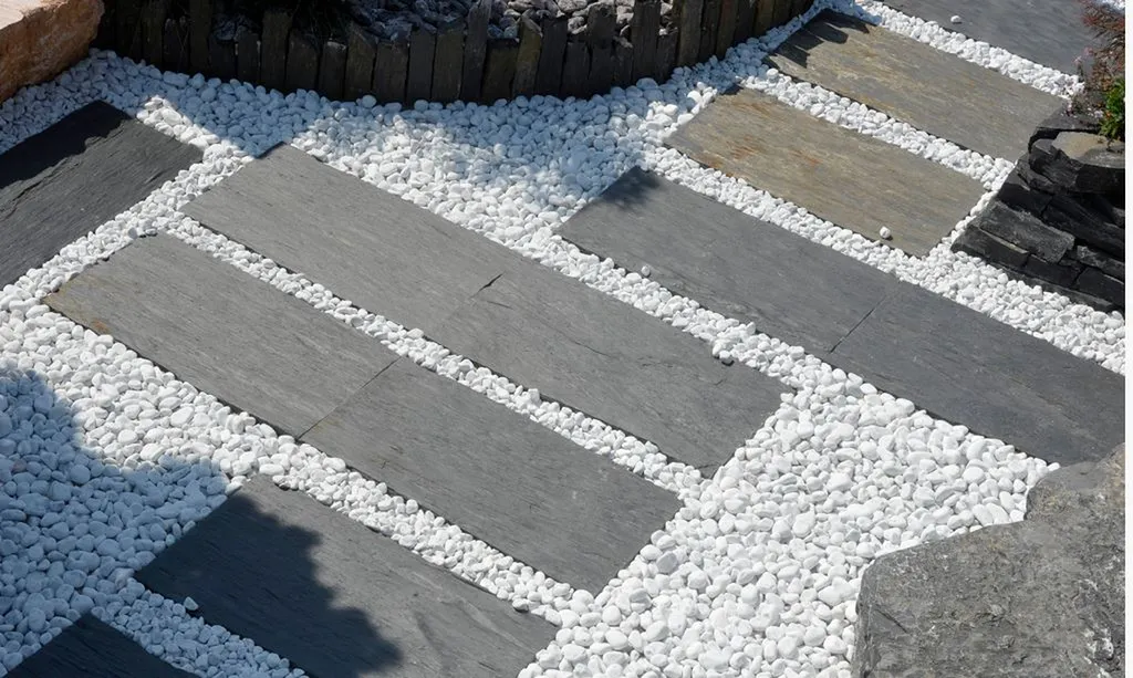 jardin zen en ardoise