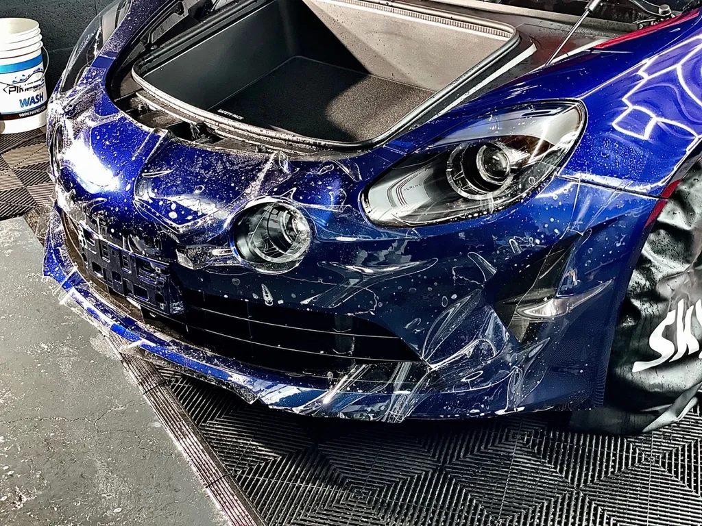 Protection PPF Renault alpine et traitement céramique carrosserie Lyon 