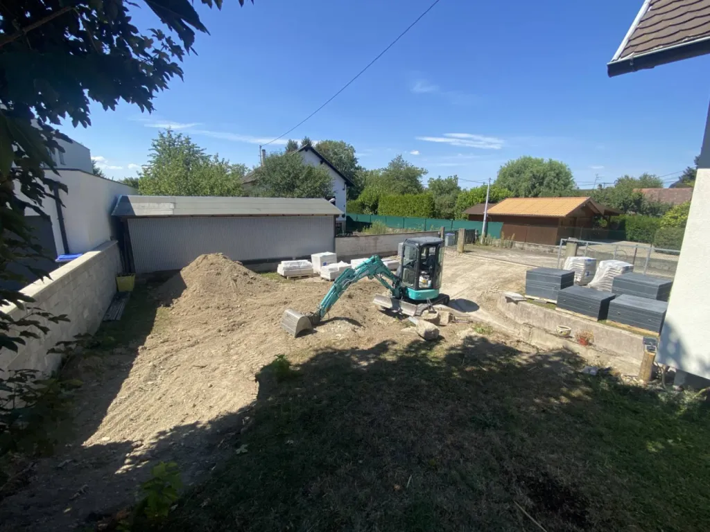 Entreprise pour un terrassement de terrain, à Sélestat dans le centre de l'Alsace CLK