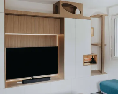 Fabrication meuble TV à Lyon