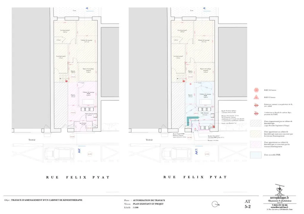 Mise en conformité aux règles d'accessibilité des personnes à mobilité réduite (PMR) d'un ERP à Salon de Provence