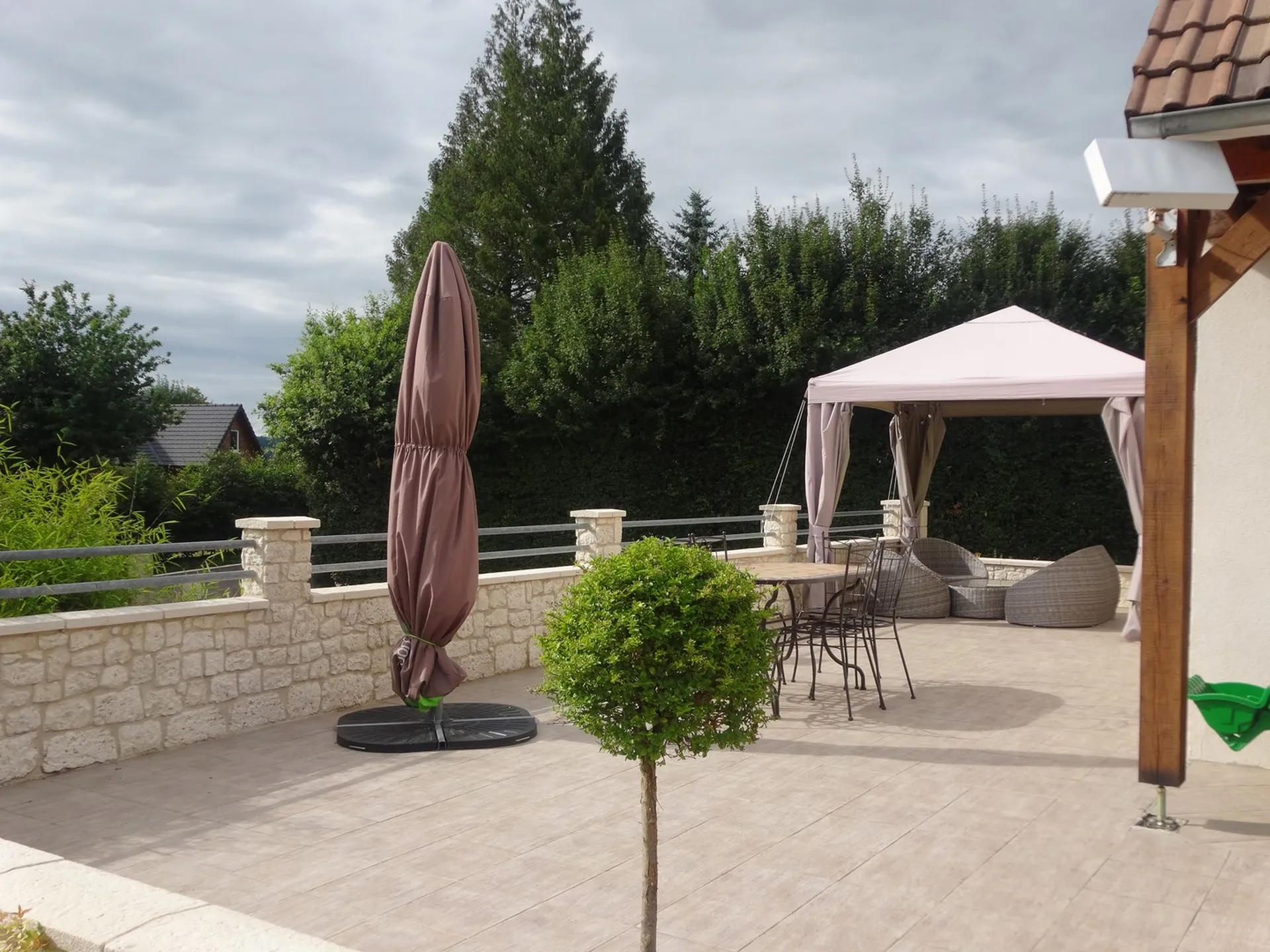 Terrasse terres et demeures de normandie Calvados