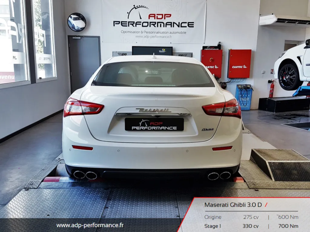 Reprogrammation moteur Hyères - Maserati Ghibli 3.0D ADP Performance