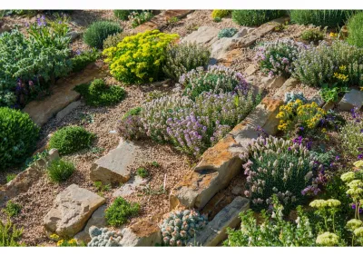 Entreprise de paysagiste spécialiste de la création de rocaille de jardin dans le Vaucluse