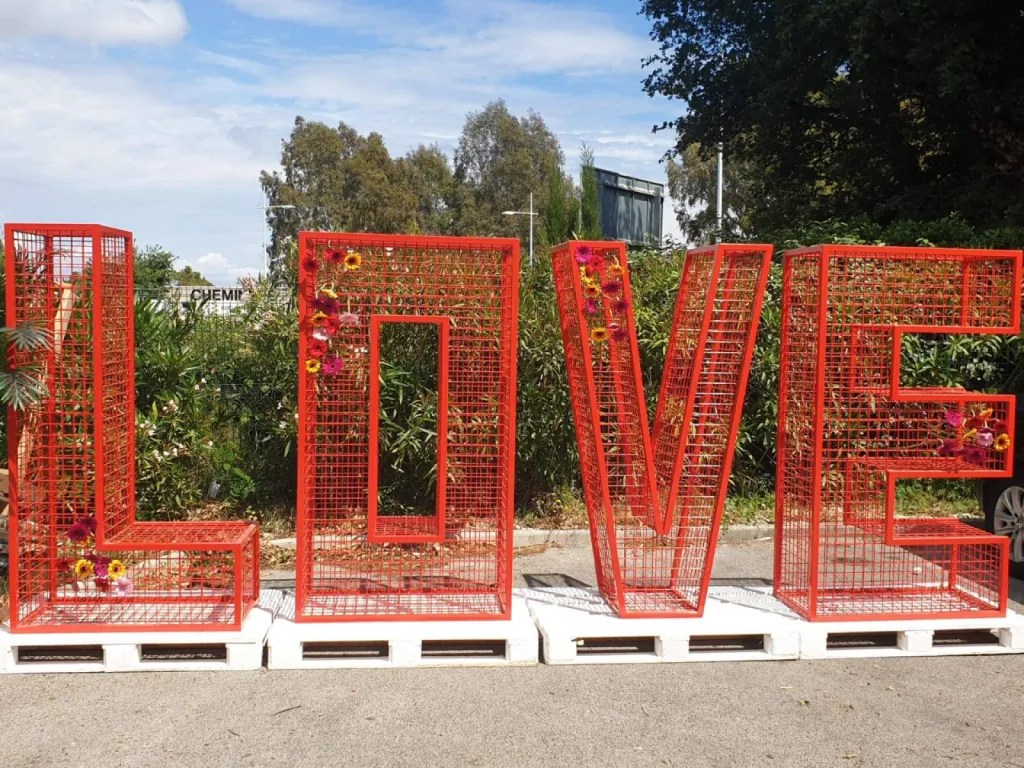 Lettres Love Géantes pour décoration de mariage