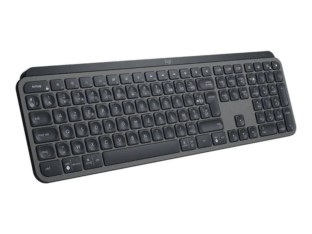 Clavier Logitech MX Keys conçu pour les postes Apple Macbook, iPhone, iPad chez Agi Services près de Cavaillon et Avignon.