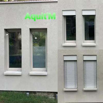 Brise soleil orientable aluminium de couleur gris lumière Aquit'M