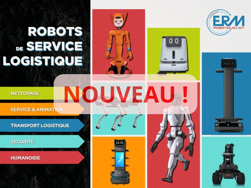 Le nouveau catalogue ERM Robotique & IoT Robots de service et logistique est désormais disponible.