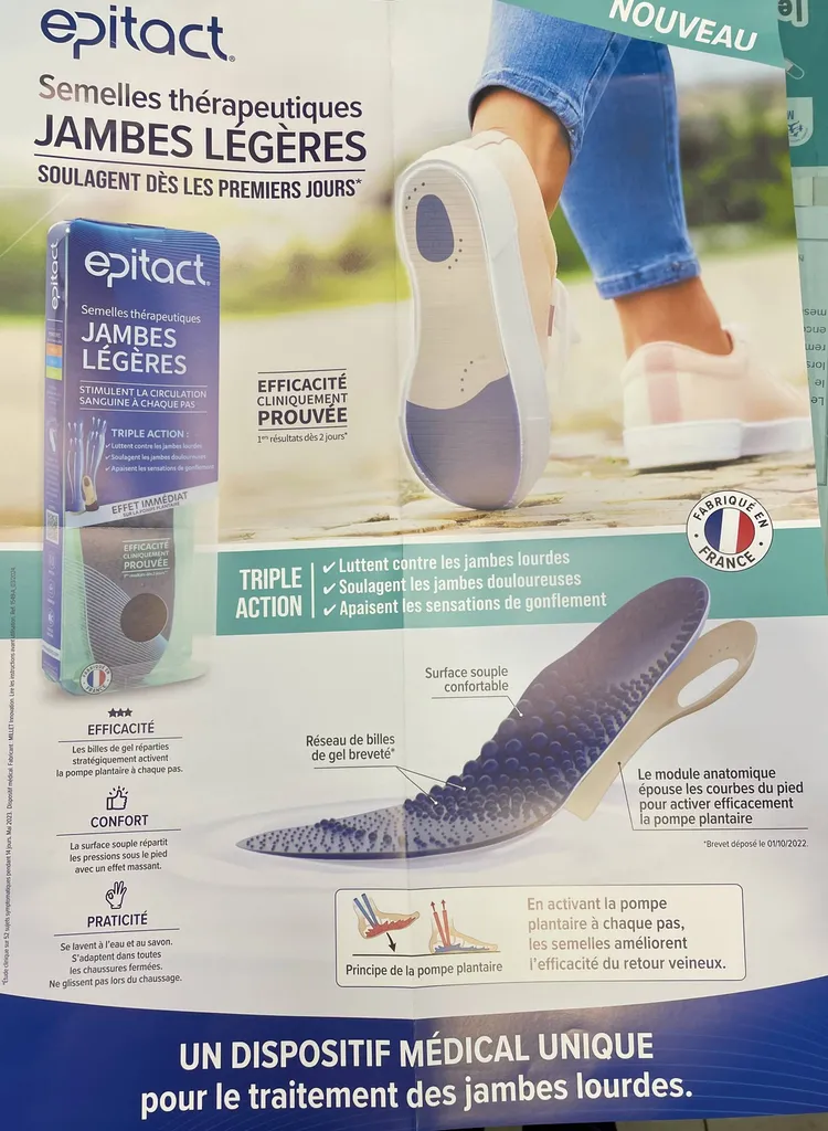semelles epitact en pharmacie