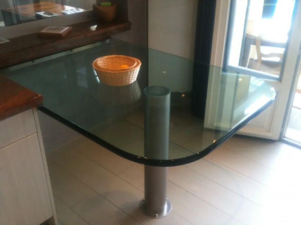 Façonnage d'une dalle de verre 24 mm