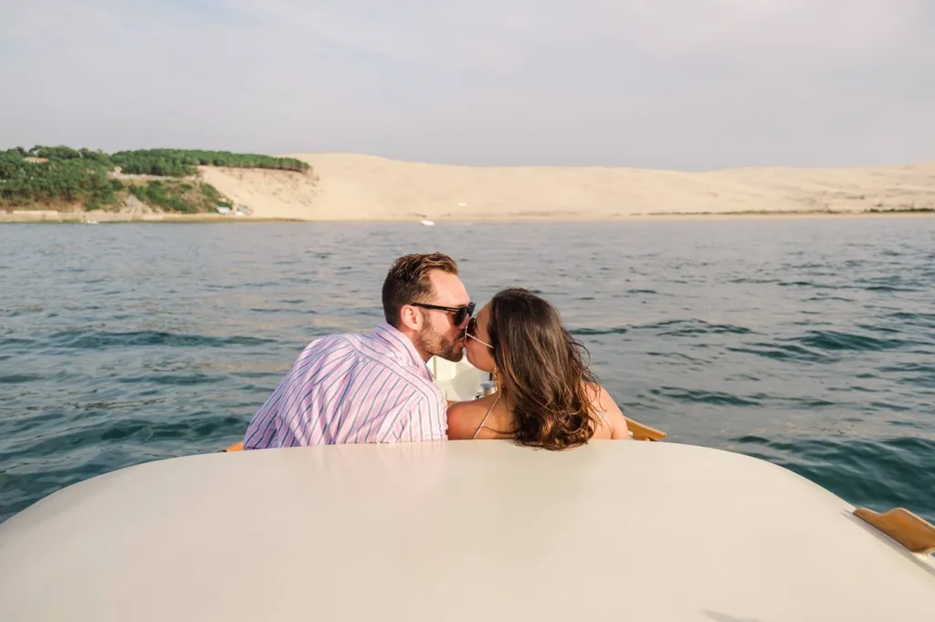 Carolina et Valentin : Une demande en mariage avec vue sur la Dune du Pyla, sur le Bassin d'Arcachon en Gironde - Les Mariages de Mademoiselle L - Julien Boyer
