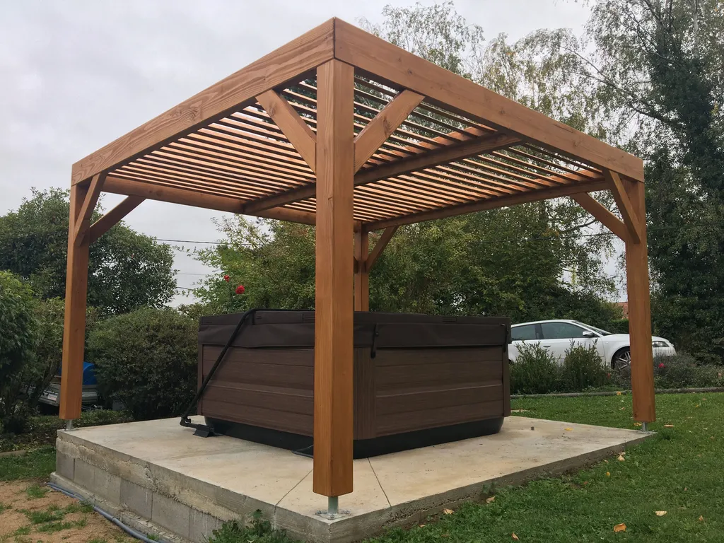 Pergola Mèze avec spa 