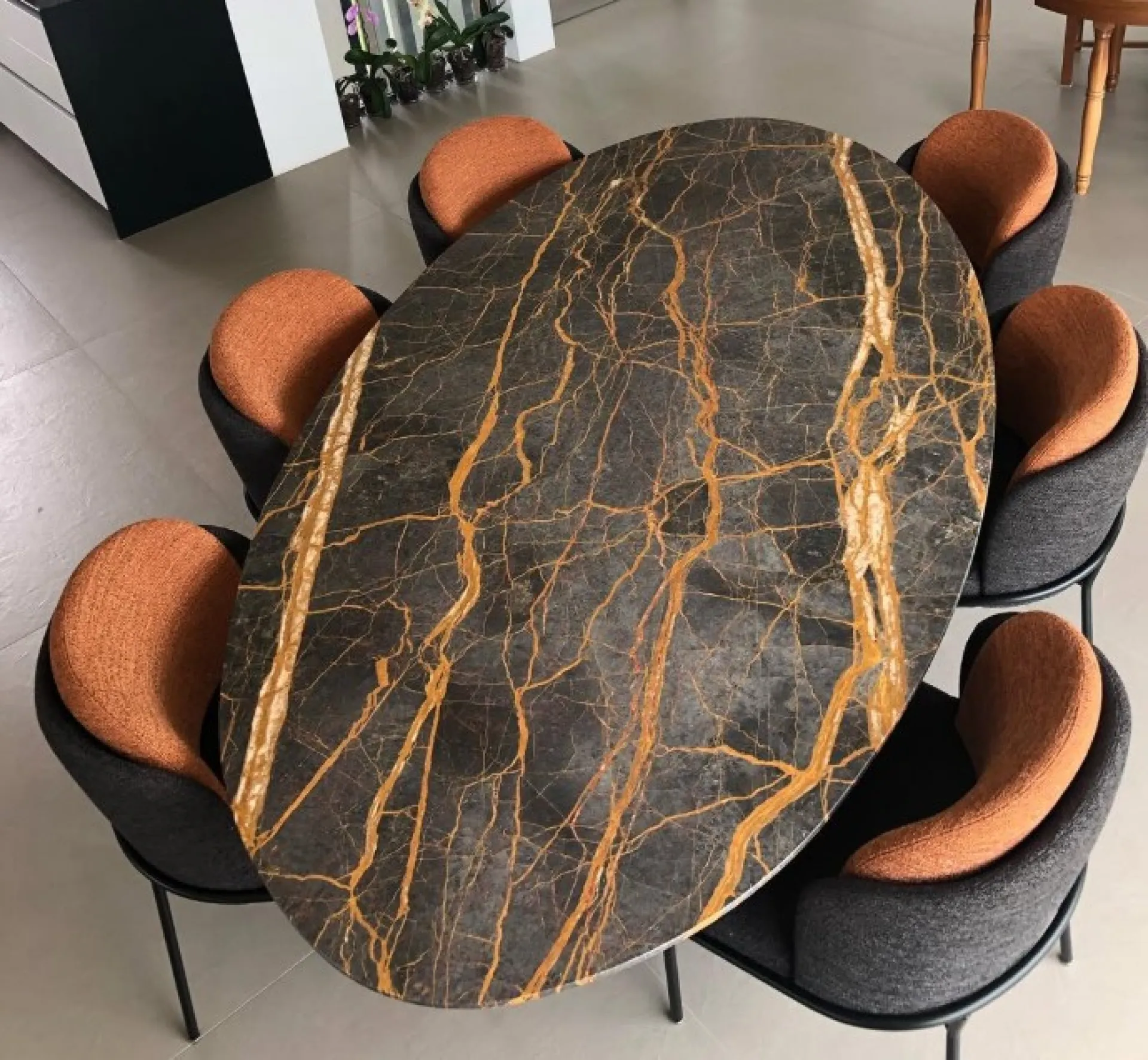 marbre au veinage spectaculaire