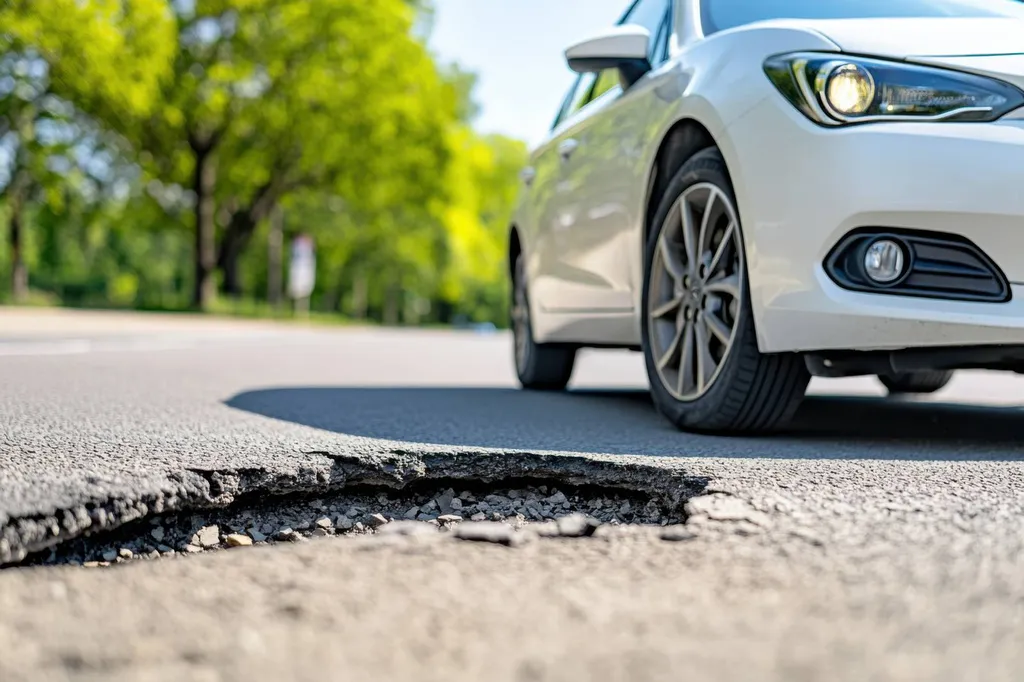 Demander un constat de trou dangereux sur chaussée avec mesures précises et géolocalisation pour engager la mairie Villeurbanne 69100