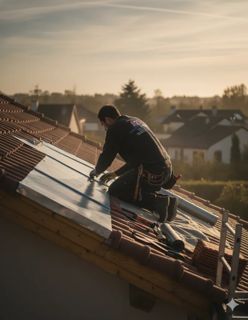 Pose et habillage de rives et bandeaux en zinc, aluminium ou cuivre à Marseille, Aix-en-Provence et Vitrolles par A2J Toiture & Renov’