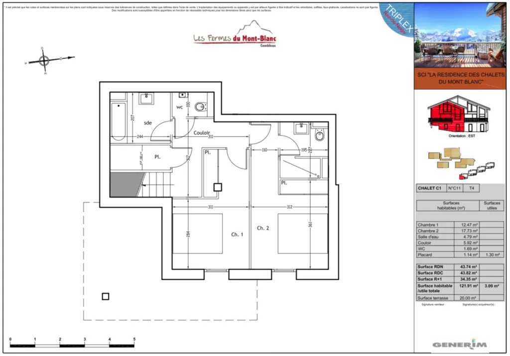 4 Demi-chalet  Combloux