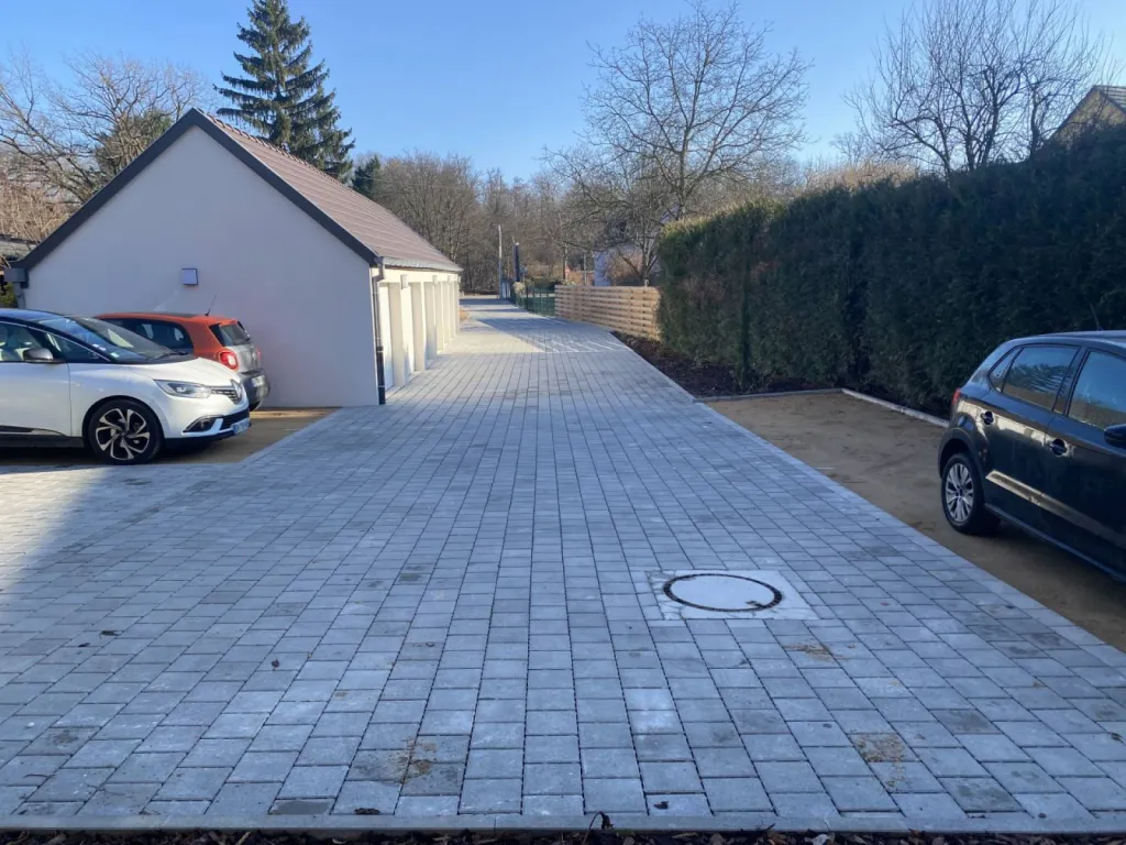 Parking en pavé pour maison à Strasbourg 