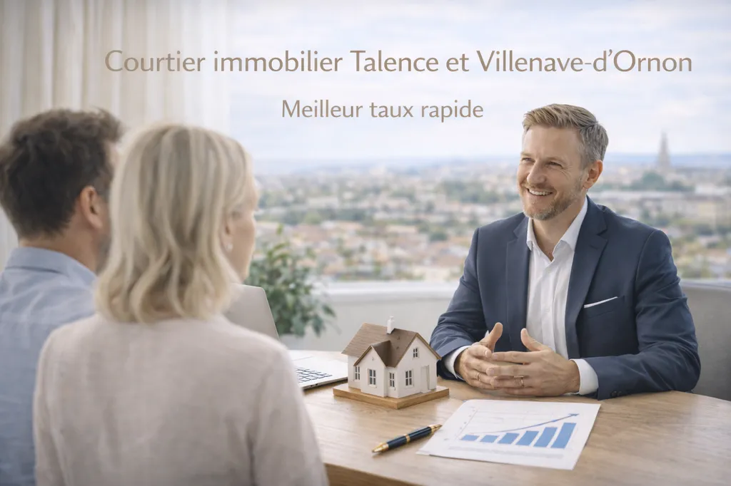 Courtier immobilier Talence et Villenave-d'Ornon : meilleur taux rapide