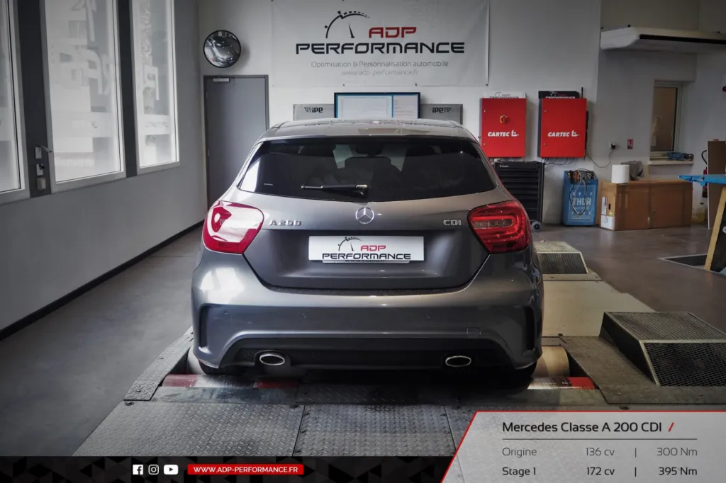 Reprogrammation moteur Nimes - Mercedes Classe A 200 CDI 136cv - ADP Performance