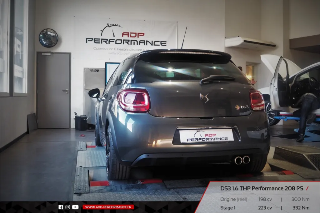 Reprogrammation moteur Avignon - DS3 1.6 THP Performance 208cv - ADP Performance