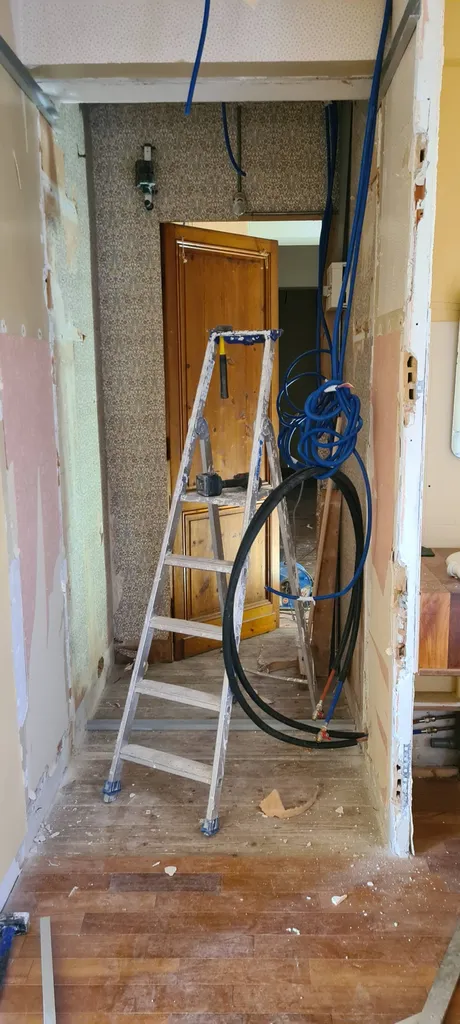 Rénovation d'une salle de bain d'une maison ancienne à Saint Michel de fronsac à côté de Libourne