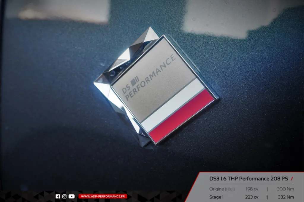 Reprogrammation moteur Nimes - DS3 1.6 THP Performance 208cv - ADP Performance