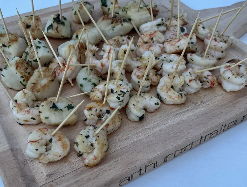 Planche de crevette